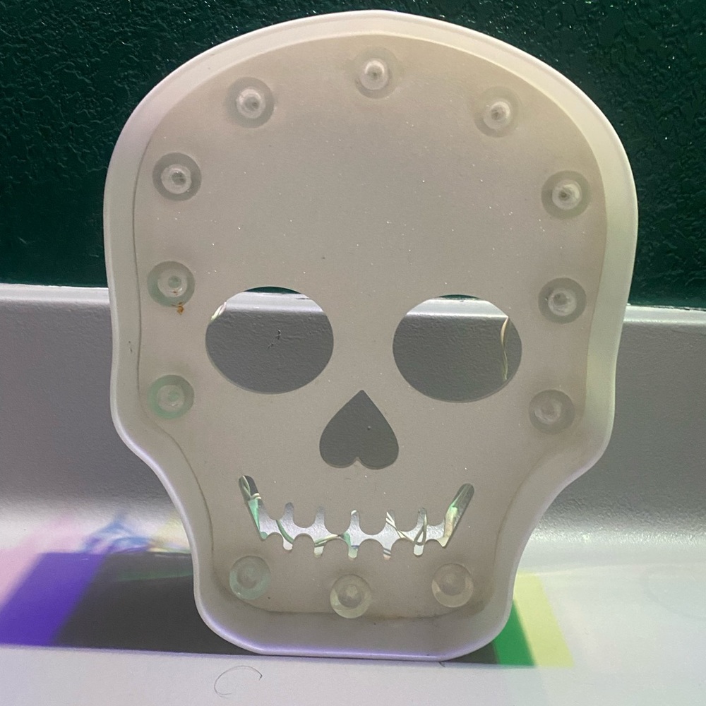 White Skull LED Light